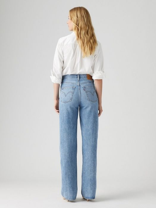 Levi's Женские Джинсы Светло-Синие Ribcage Wide Leg Wide Leg [2]