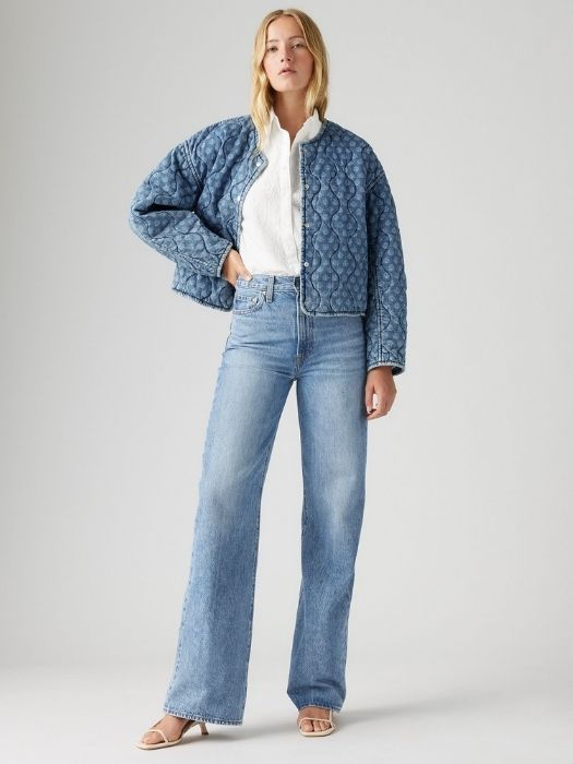 Levi's Женские Джинсы Светло-Синие Ribcage Wide Leg Wide Leg [5]