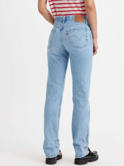 Levi's Женские Джинсы Светло-Синие 501 Straight [4]