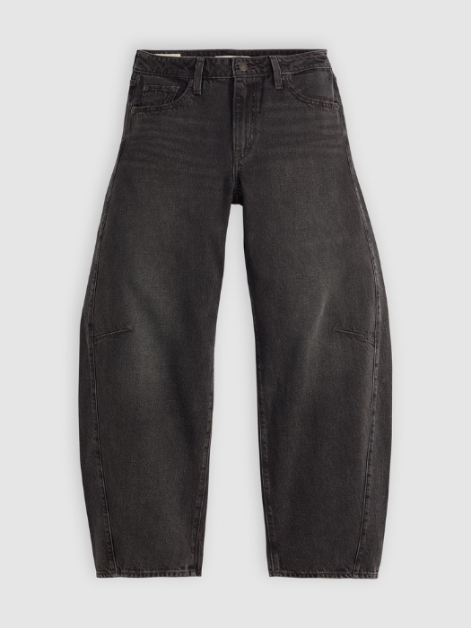 Levi's Blugi Gri Inchis Baggy Dad Barrel Barrel Femei [7]