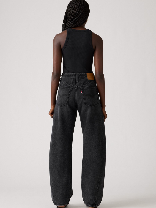 Levi's Blugi Gri Inchis Baggy Dad Barrel Barrel Femei [4]