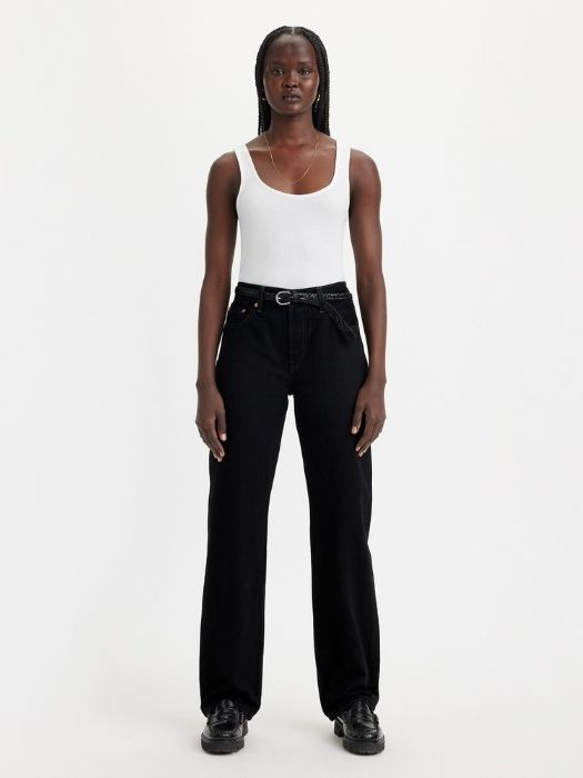 Levi's Blugi Negri 501 90 Straight Femei [1]