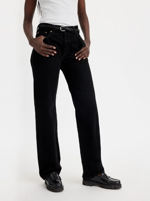 Levi's Женские Джинсы Чёрные 501 90 Straight [4]