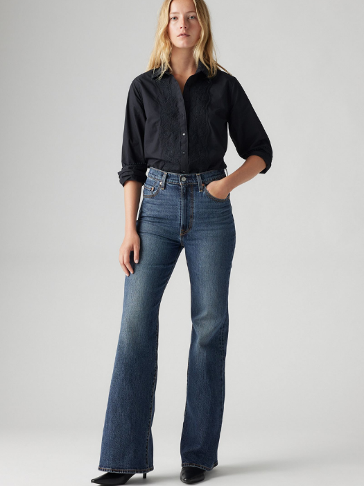 Levi's Blugi Albastri RIBCAGE BELL Ribcage Femei [4]