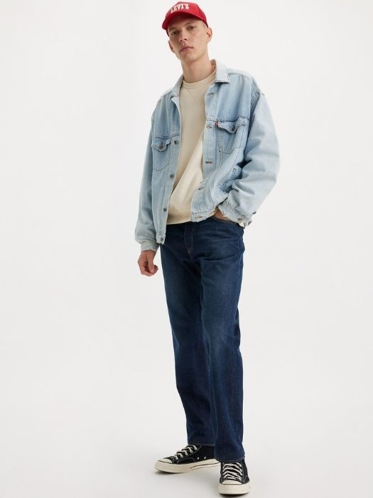 Levi's Blugi Navy 501 slim taper Slim Taper Barbati [5]