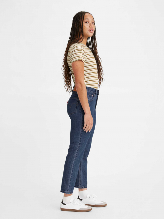 Levi's Blugi Navy 501 CROP Straight Femei [3]