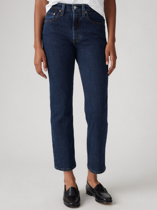 Levi's Женские Джинсы Темно-Синие 501 CROP Straight [5]