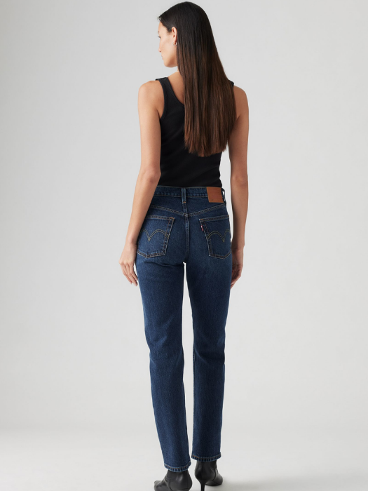 Levi's Blugi Navy 501 Straight Femei [3]
