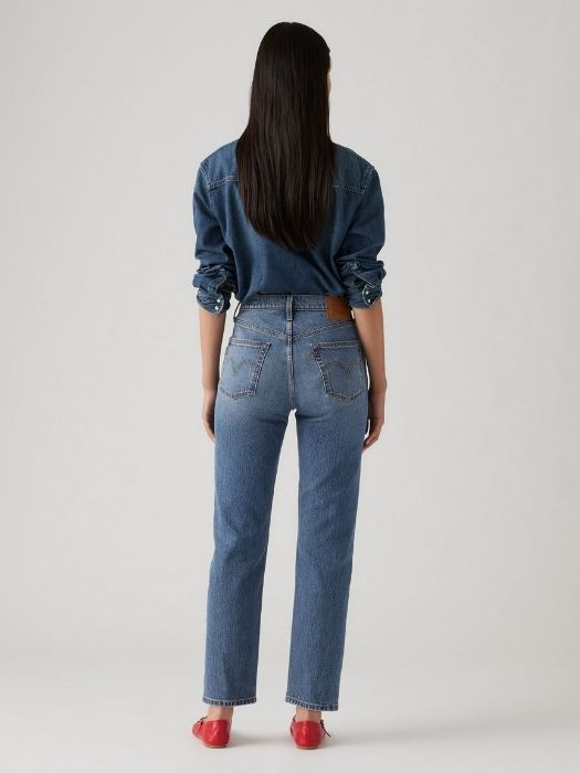 Levi's Женские Джинсы Синие 501 Straight [2]