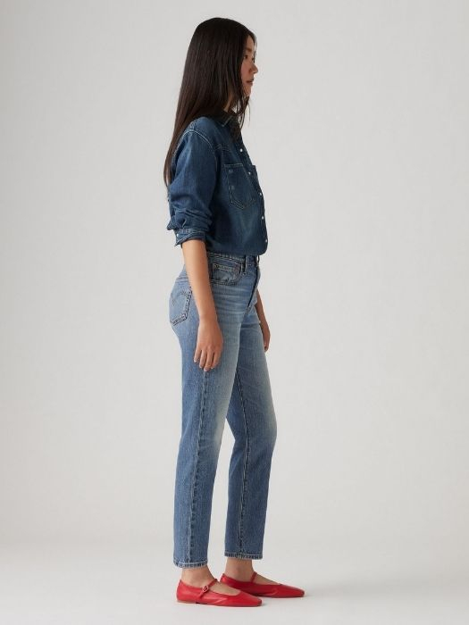 Levi's Женские Джинсы Синие 501 Straight [3]