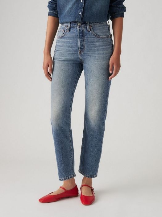 Levi's Женские Джинсы Синие 501 Straight [4]