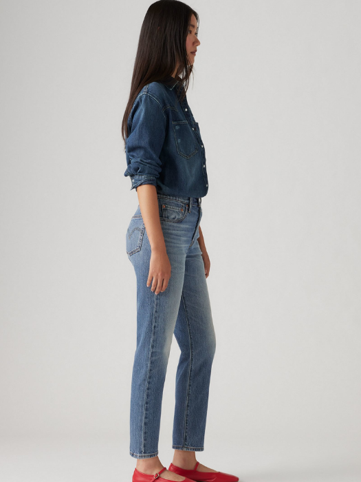 Levi's Blugi Albastri 501 Straight Femei [2]