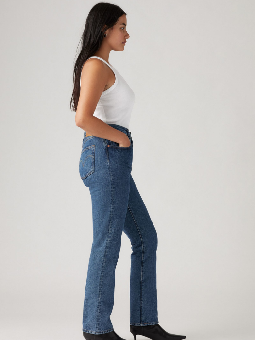 Levi's Женские Джинсы Синие 501 Straight [6]