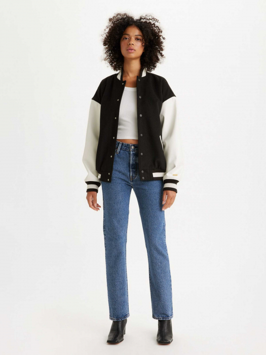 Levi's Blugi Albastri 501 Straight Femei [1]