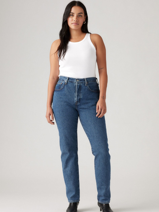 Levi's Женские Джинсы Синие 501 Straight [5]