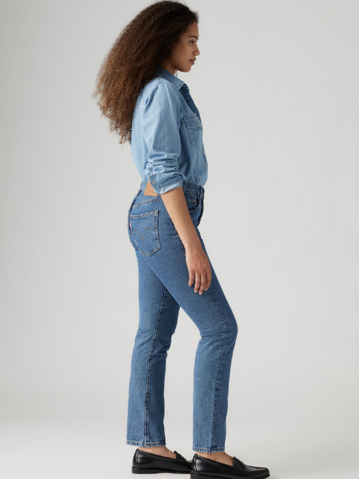 Levi's Женские Джинсы Синие 501 Straight [3]