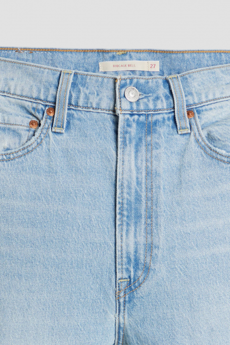 Levi's Blugi Albastri Deschisi RIBCAGE BELL Ribcage Femei [7]