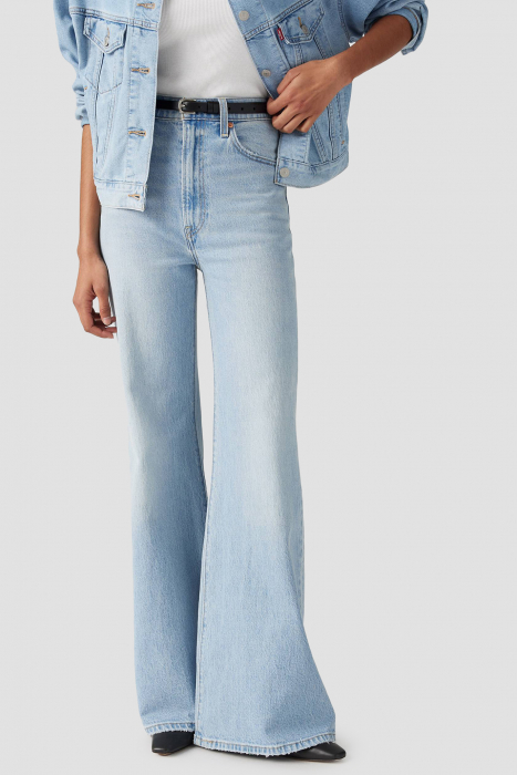 Levi's Blugi Albastri Deschisi RIBCAGE BELL Ribcage Femei [4]