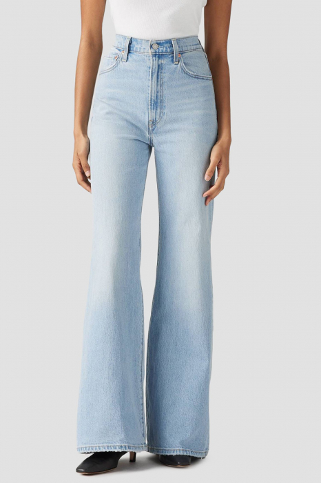 Levi's Blugi Albastri Deschisi RIBCAGE BELL Ribcage Femei [1]