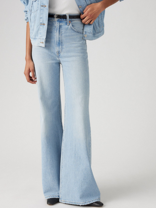 Levi's Blugi Albastri Deschisi RIBCAGE BELL Ribcage Femei [5]