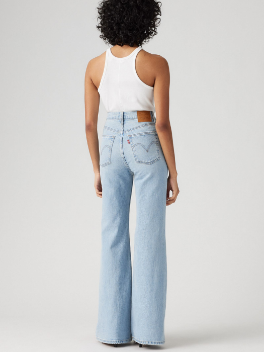 Levi's Blugi Albastri Deschisi RIBCAGE BELL Ribcage Femei [3]