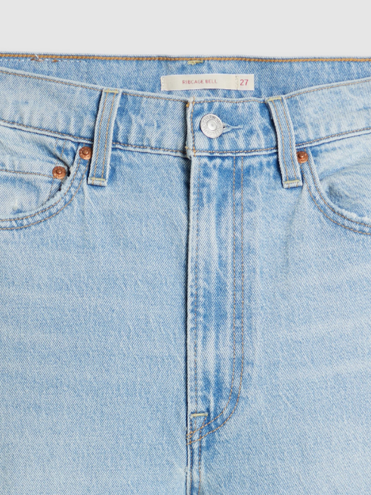Levi's Blugi Albastri Deschisi RIBCAGE BELL Ribcage Femei [8]