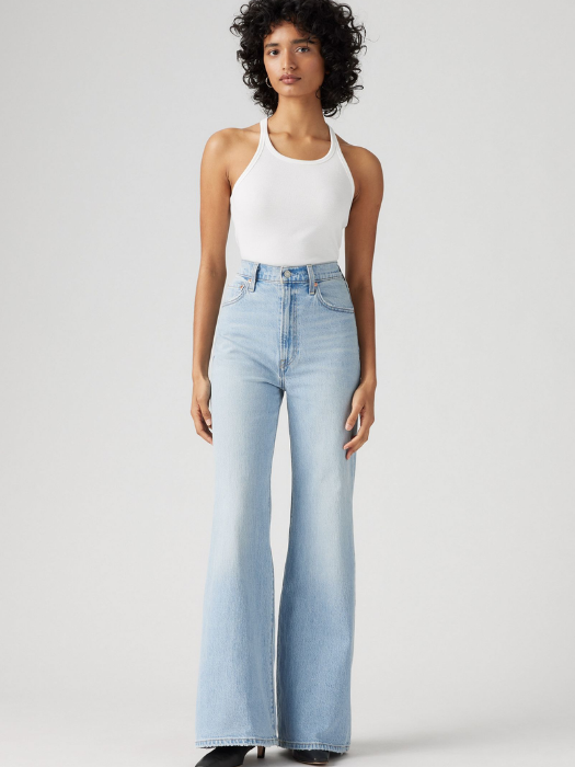 Levi's Blugi Albastri Deschisi RIBCAGE BELL Ribcage Femei [1]