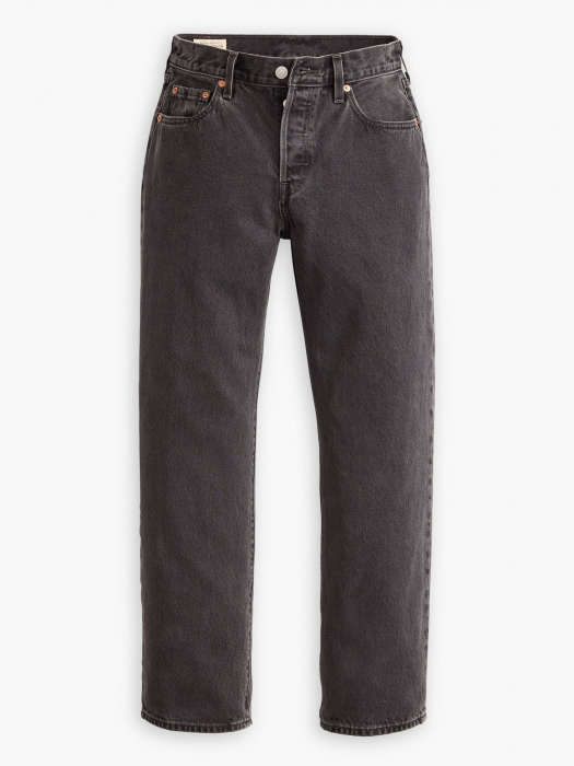 Levi's Blugi Gri Inchis 501 Straight Femei [8]