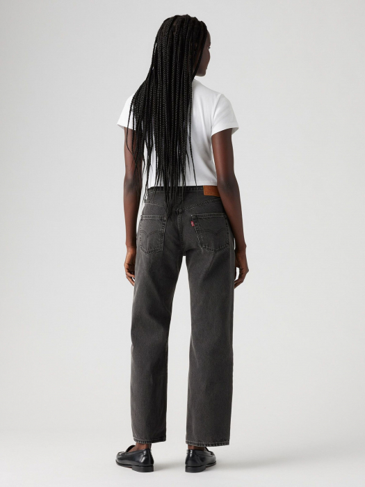 Levi's Blugi Gri Inchis 501 Straight Femei [2]