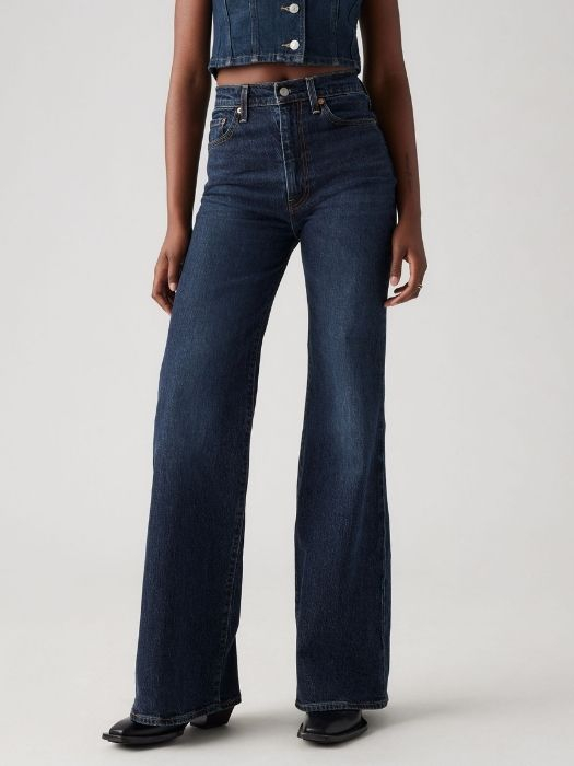 Levi's Женские Джинсы Темно-Синие RIBCAGE BELL Flare [4]