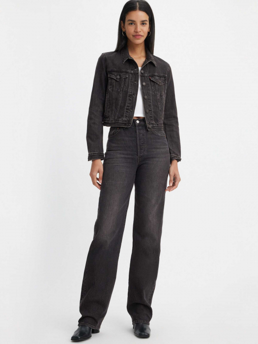 Levi's Женские Джинсы Тёмные Серые Ribcage Full Length Straight [4]