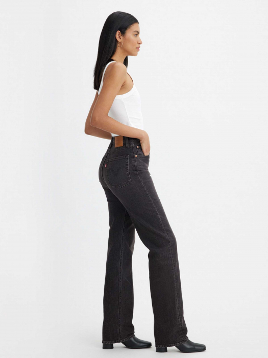 Levi's Женские Джинсы Тёмные Серые Ribcage Full Length Straight [3]