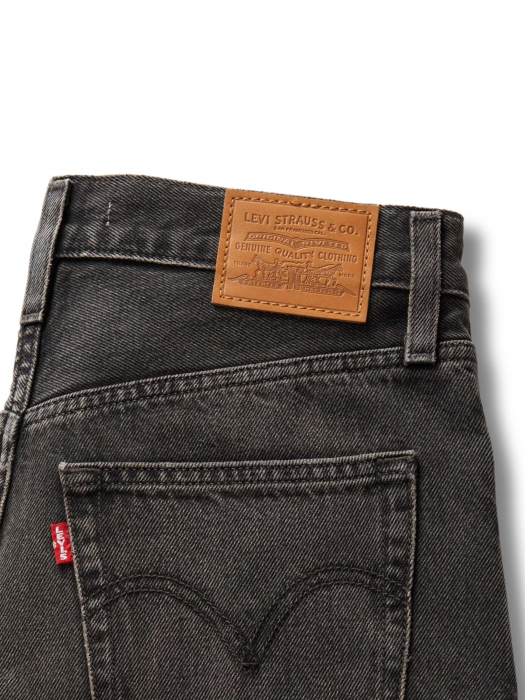 Levi's Blugi Gri Inchis Ribcage Wide Leg Ribcage Femei [7]