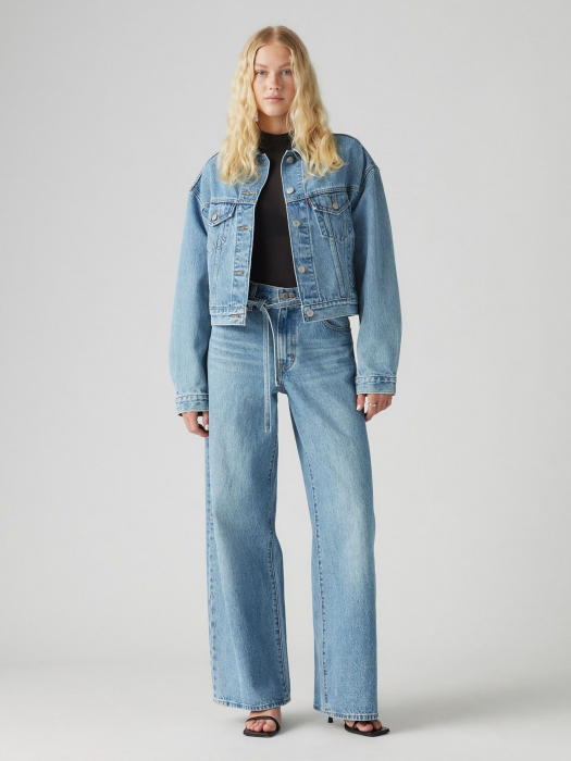 Levi's Blugi Albastri Xl Straight Straight Femei [1]