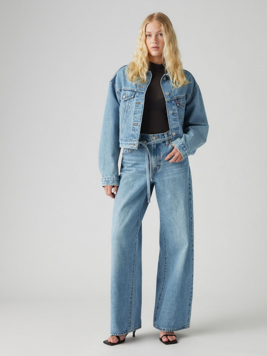 Levi's Blugi Albastri Xl Straight Straight Femei [4]