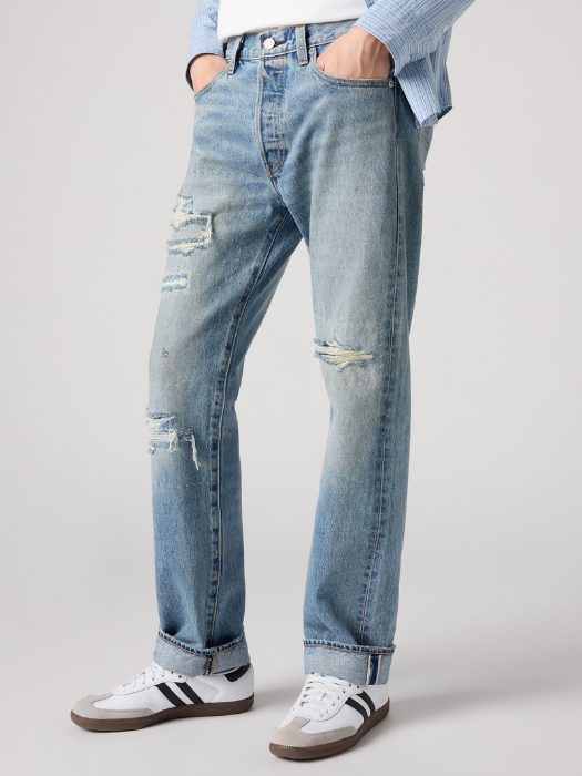 Levi's Blugi Albastri 501 Regular Barbati [3]