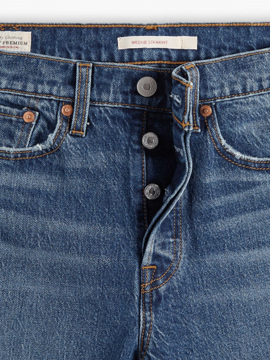 Levi's Blugi Albastri Wedgie Straight Straight Femei [4]