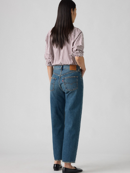 Levi's Blugi Navy 501 Straight Femei [4]