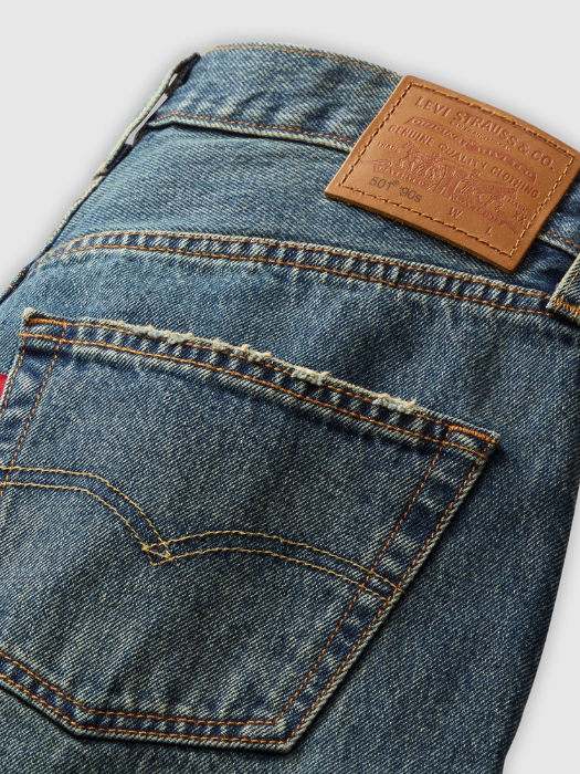Levi's Blugi Navy 501 Straight Femei [6]