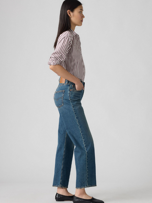 Levi's Blugi Navy 501 Straight Femei [2]