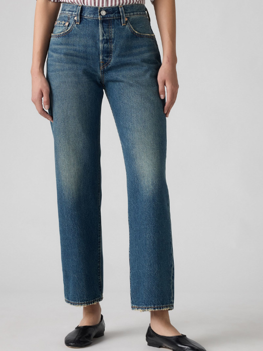 Levi's Blugi Navy 501 Straight Femei [5]