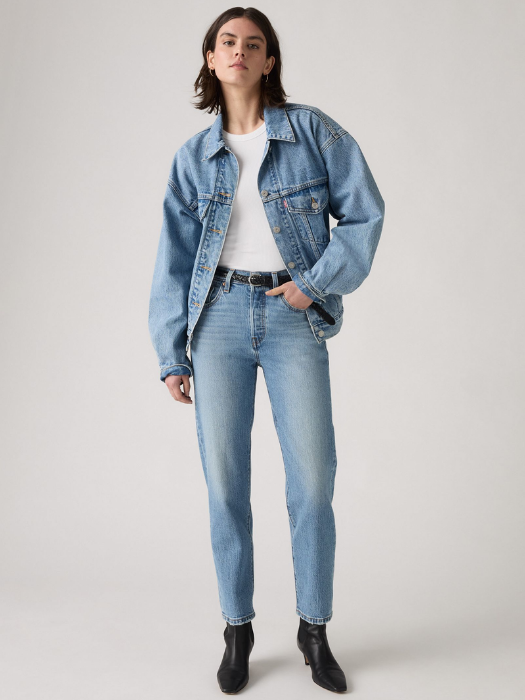 Levi's Blugi Albastri 501 Straight Femei [1]