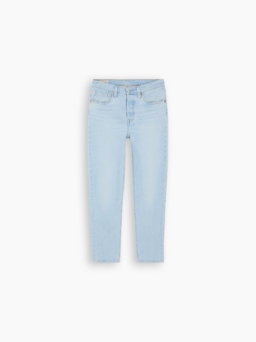 Levi's Blugi Albastri Deschisi 501 CROP Straight Femei [3]