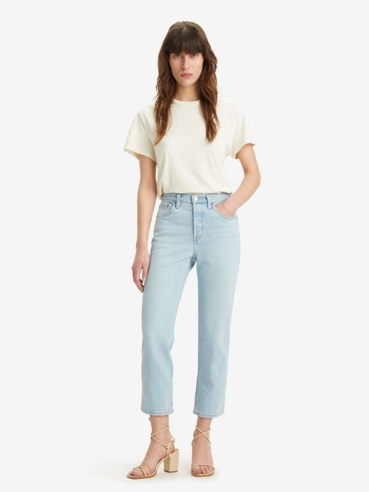 Levi's Женские Джинсы Светло-Синие 501 CROP Straight [1]