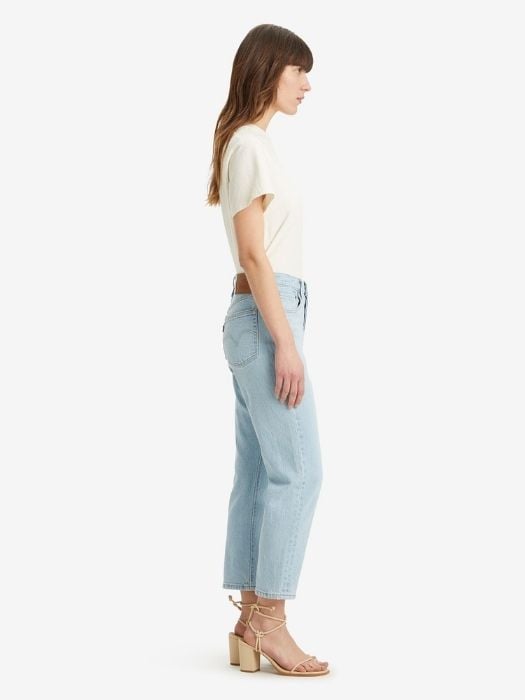 Levi's Женские Джинсы Светло-Синие 501 CROP Straight [3]