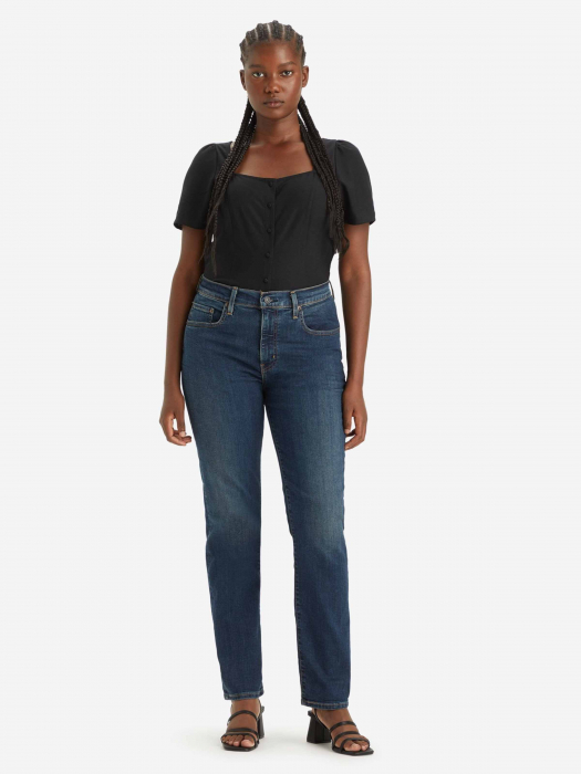 Levi's Женские Джинсы Темно-Синие 724 Straight [3]