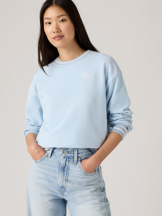 Levi's Bluza Albastra Deschisa Relaxed Femei [4]