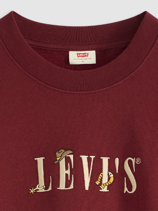 Levi's Женский Свитшот Бордо Relaxed [5]