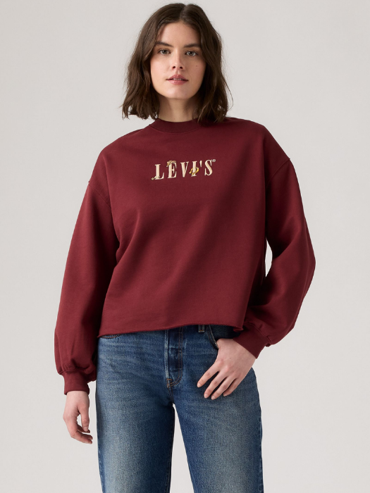 Levi's Женский Свитшот Бордо Relaxed [1]