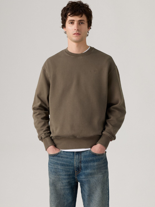 Levi's Мужской Свитшот Коричневый Relaxed [1]